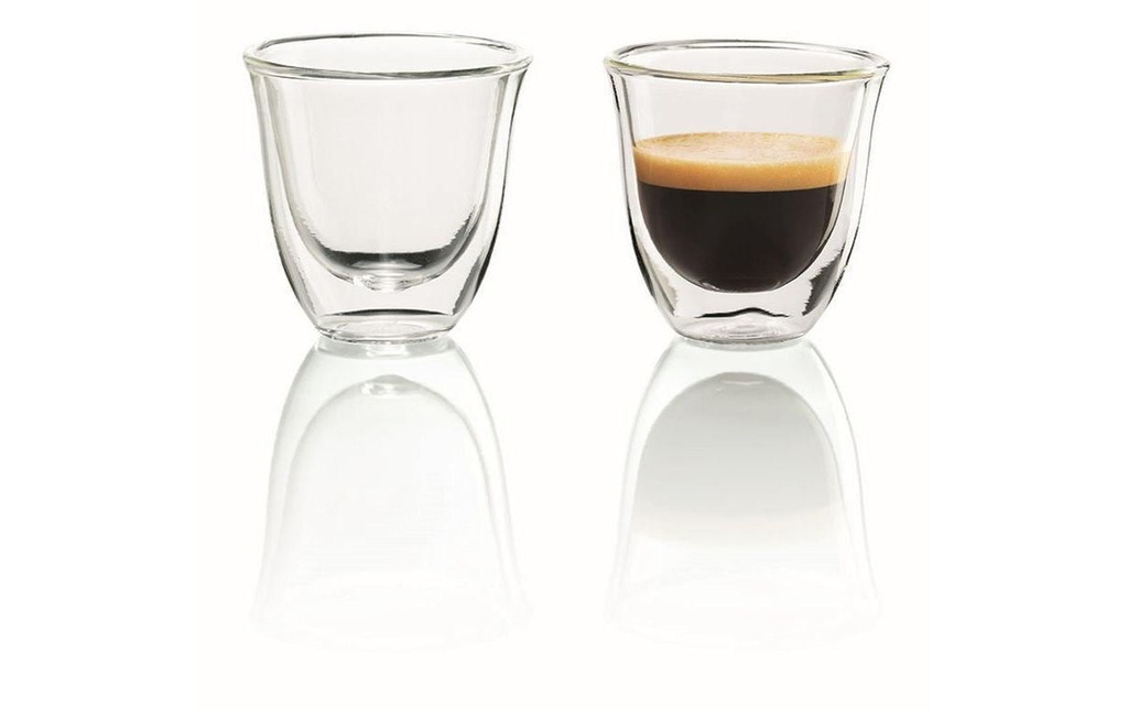 De'Longhi Verre à espresso 90 ml, 2 Pièce/s, Transparent
