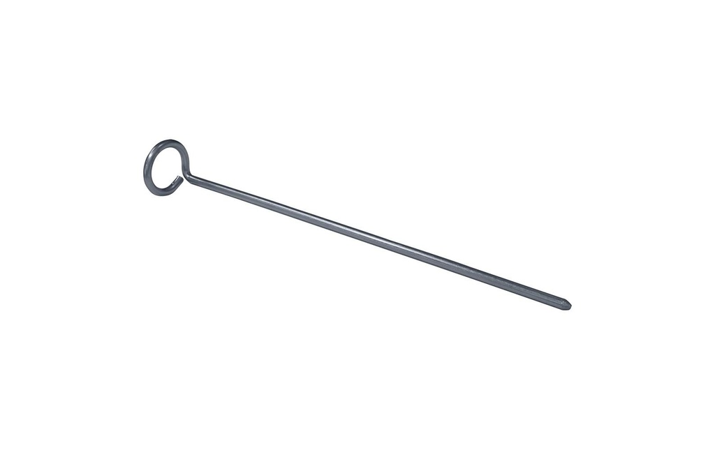 High Peak Piquets en acier Tête d'anneau clou de terre, 200 x 4 mm