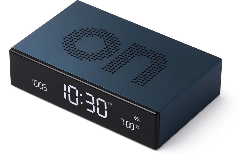 Lexon Réveil numérique Flip Premium Bleu foncé