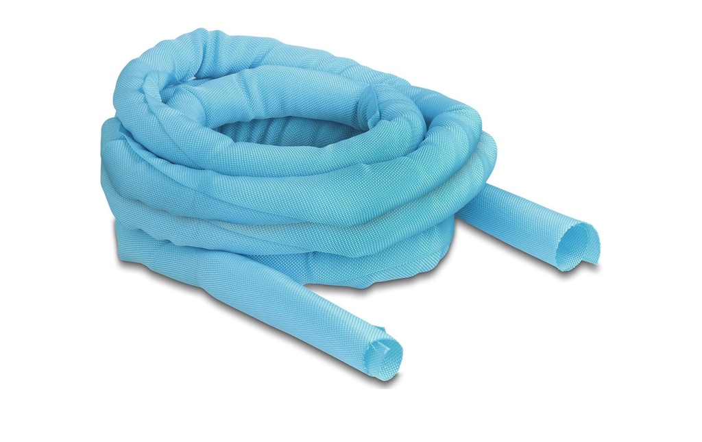 Delock Gaine de câble auto-fermant 5 m x 25 mm Bleu
