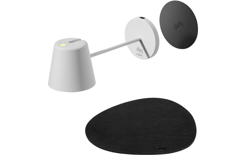 Silwy Lampe magnétique Portofino White, set de table et pad inclus