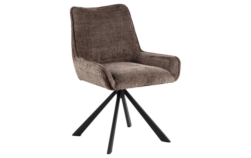 AC Design Chaise Eddie 2 pièces, Brun