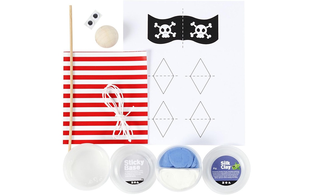 Creativ Company Kits de bricolage Mini bateau pirate 7 parties