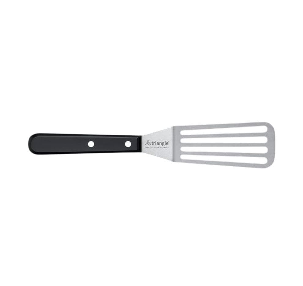 triangle Palette 12 cm Acier inoxydable/plastique, Noir/Argenté