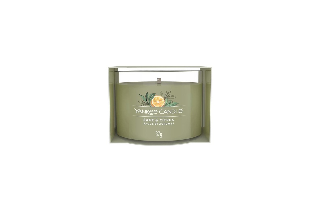 Yankee Candle Signature Bougie parfumée Sage & Citrus Signature 37 g