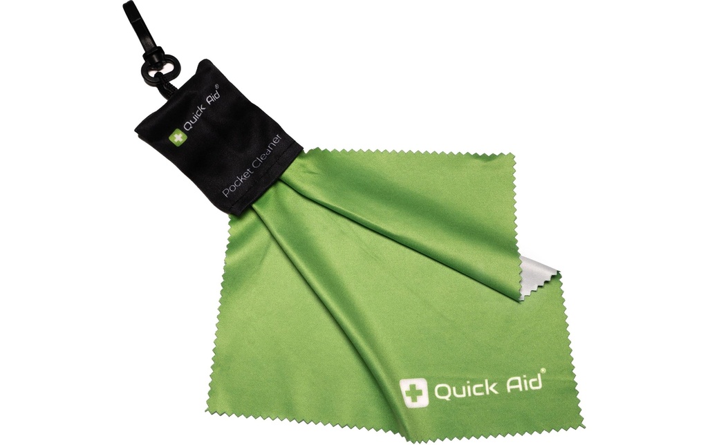 Quick Aid Chiffon de nettoyage Pocket Cleaner 1 Pièce/s, Noir/Vert