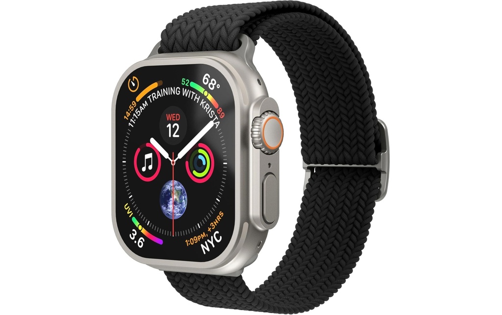 Vonmählen Bracelet Woven Loop Apple Watch 44/45/46/49 mm Black
