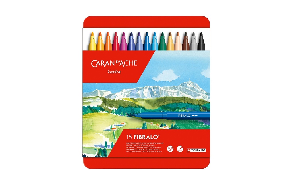 CARAN D'ACHE Feutres Fibralo 15 pces (15 pces)