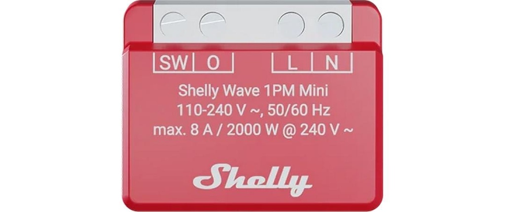 Shelly Actionneur de commutation Wave 1PM Mini LR