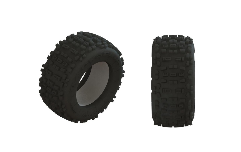 Arrma Pneu dBoots BACKFLIP 4.8 2 pièces, Outcast 8S