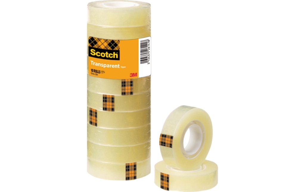 Scotch Ruban adhésif 508, 15 mm x 33 m, 10 rouleaux