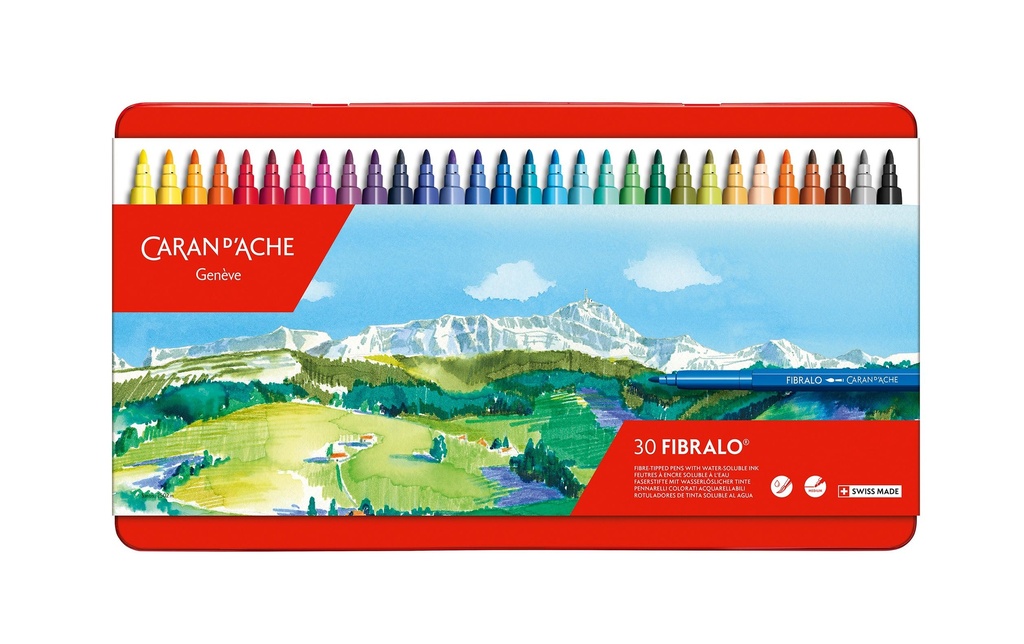 [110185330] CARAN D'ACHE Feutres Fibralo 30 pces (30 pces)