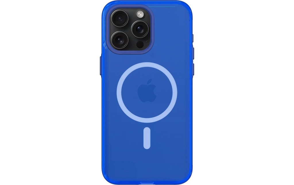 Rhinoshield Coque arrière JellyTint MagSafe iPhone 15 Pro Max Cyber Blue
