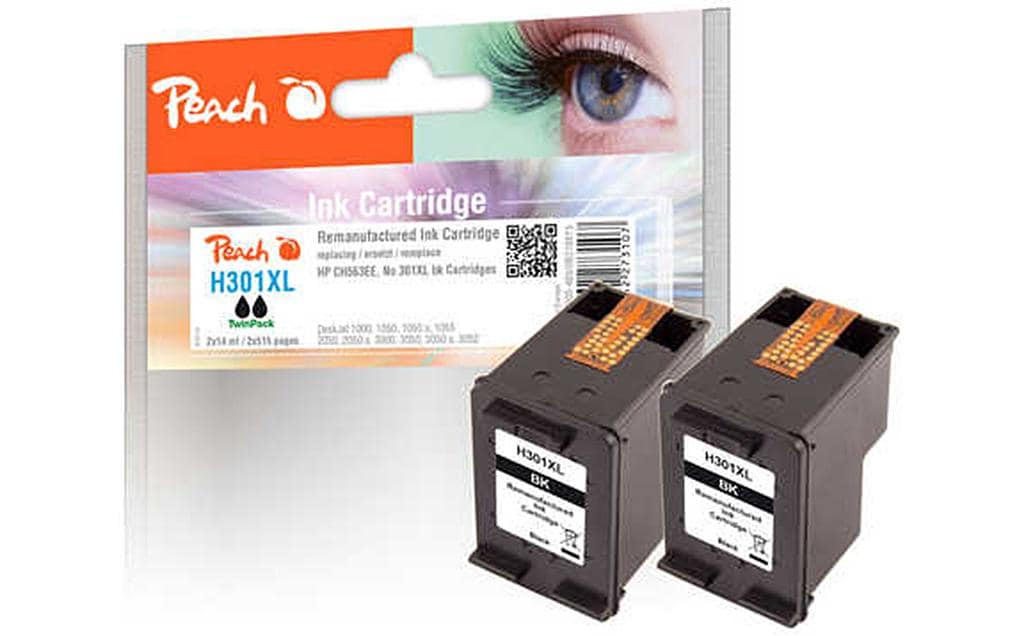 Peach Encre HP Nr. 301XL (CH563EE) 2x Black