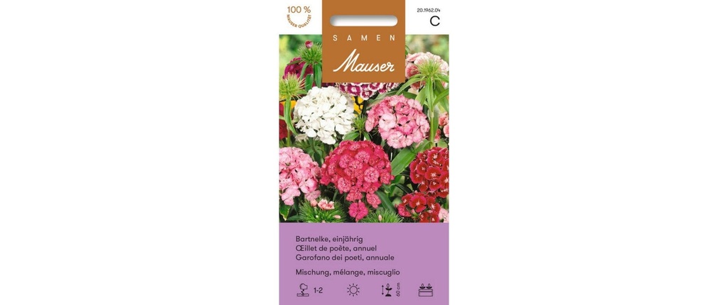 Samen Mauser Semence Mélange d'œillets un an