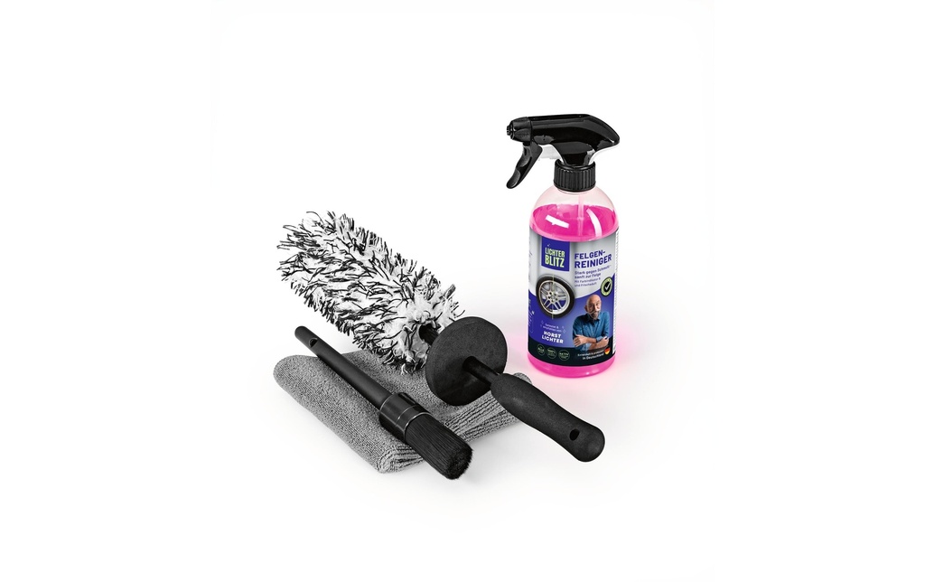 Lichterblitz Nettoyant pour jantes Set, 4 pièces
