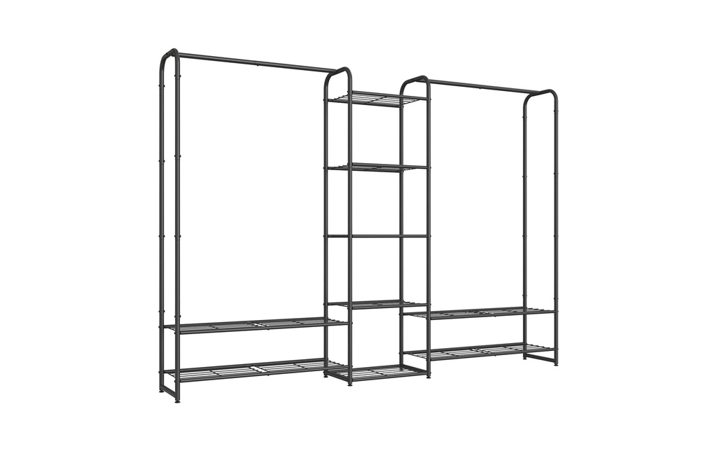 Songmics Porte-manteau 182,4 x 29 x 158,4 cm, Noir