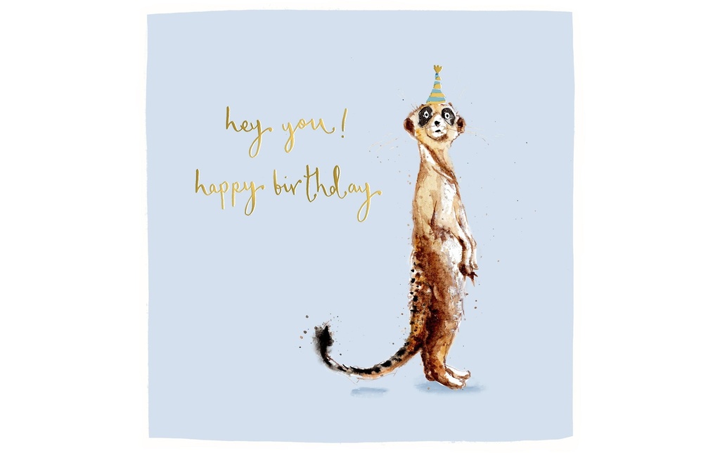 Cart Carte de félicitations Happy Birthday 15 x 15 cm