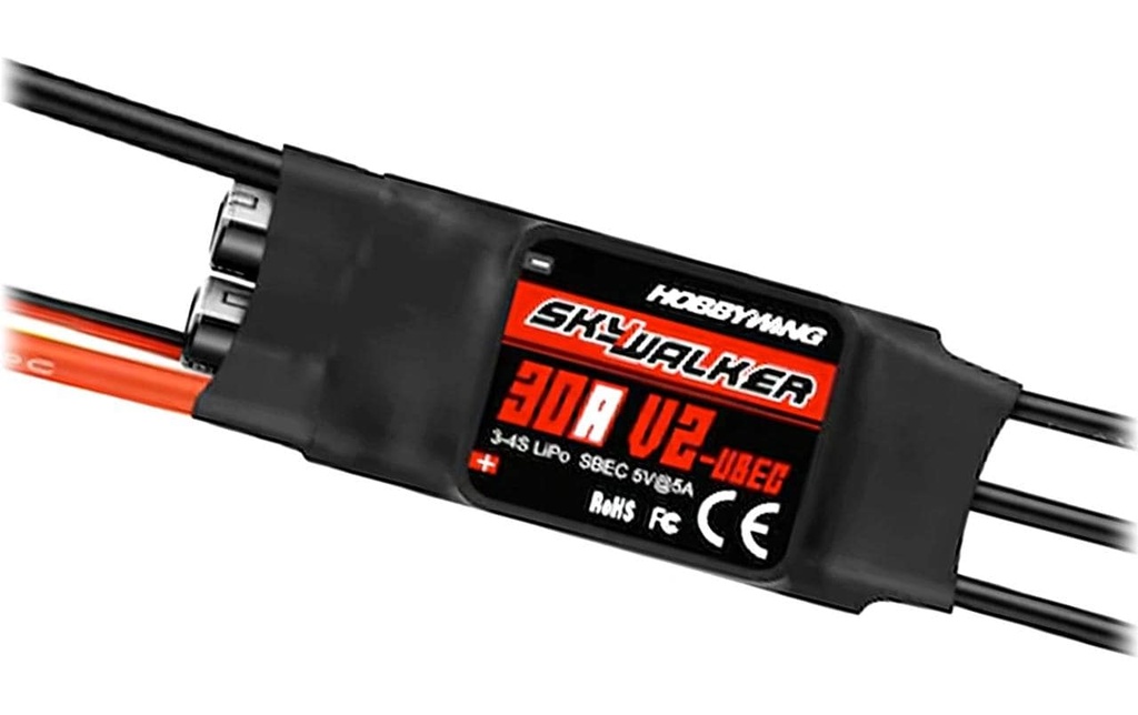 Hobbywing Régulateur Brushless Skywalker V2 30A 3-4s