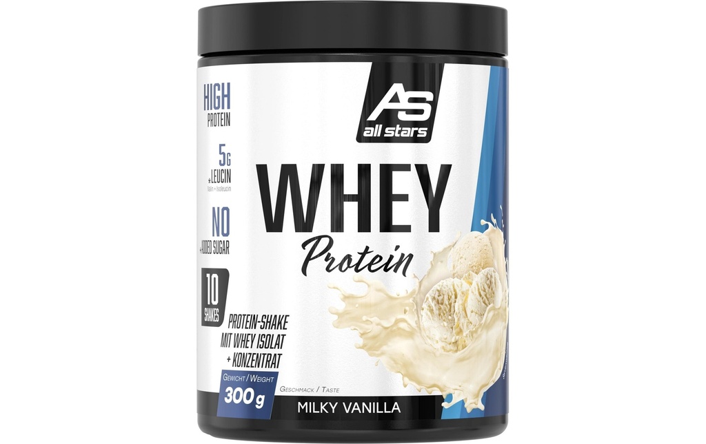 All Stars Poudre Whey Protein 100% Vanille 300 g