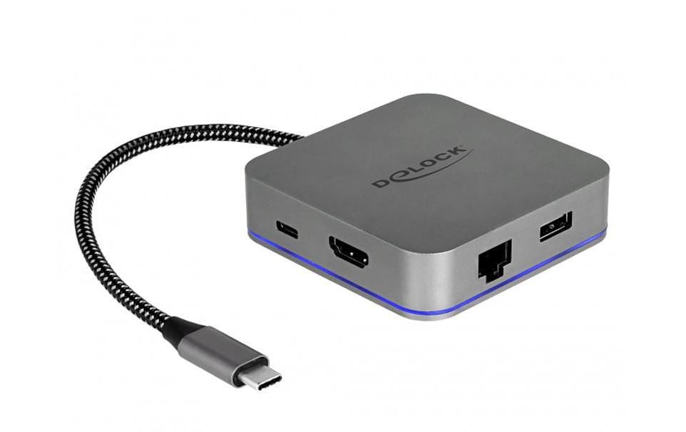 Delock Station d'accueil USB 3.1 Typ-C – HDMI/USB-A/USB-C/LAN/PD 3.0