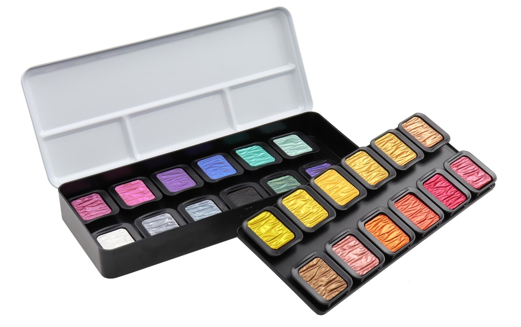 FINETEC Peint.nacrés Essentials Colors (24 pces)