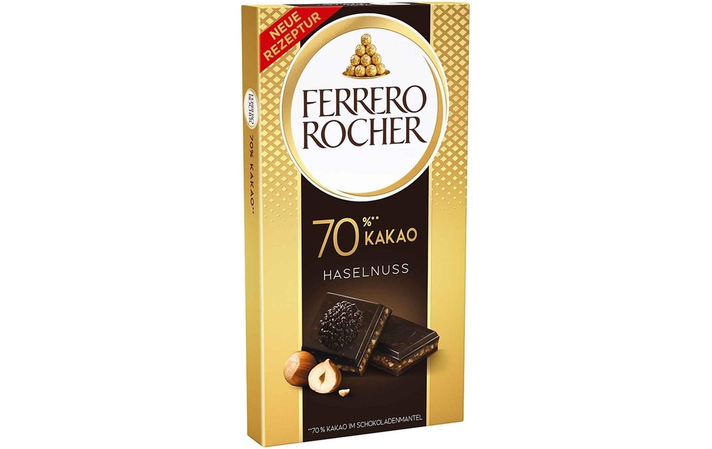 Ferrero Int. Tablette de chocolat Noir 90 g