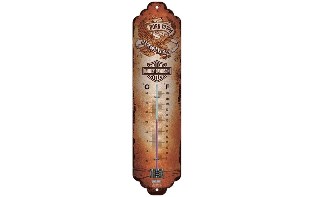 Nostalgic Art Thermomètre Harley Davidson 6.5 x 28 cm