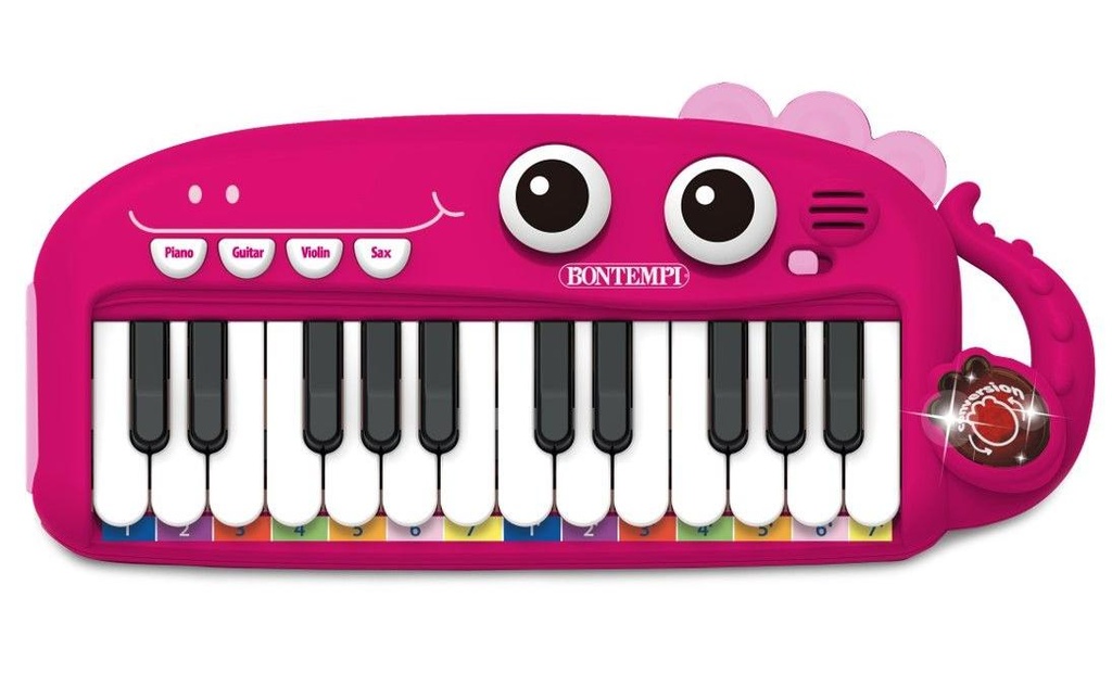Bontempi Instrument de musique Clavier électronique rose 24 touches