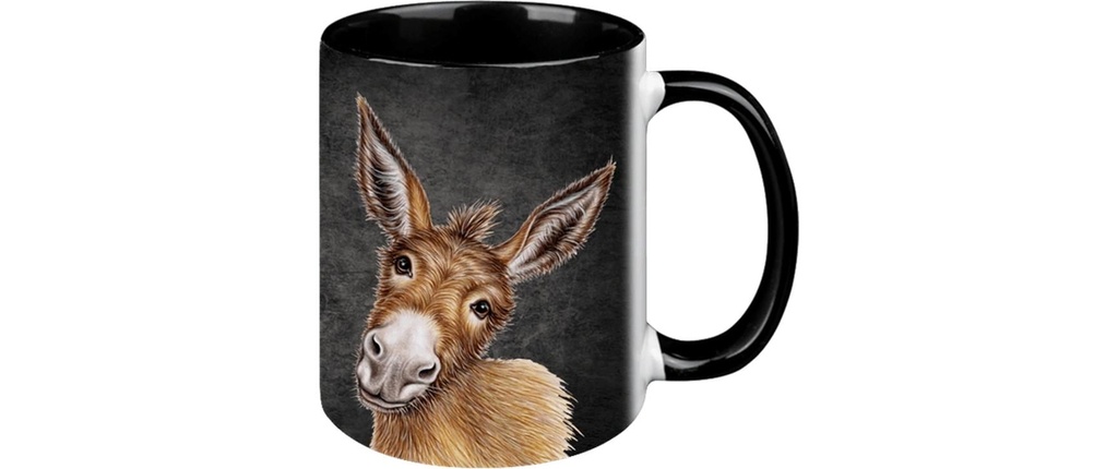creanorm Tasse Âne Black Edition 330 ml, 1 Pièce/s, Noir