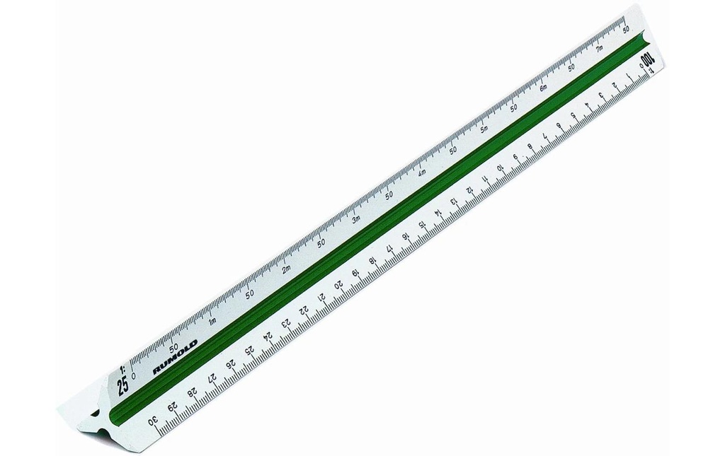 Rumold Righello triangolare Division Architect 1, 30 cm