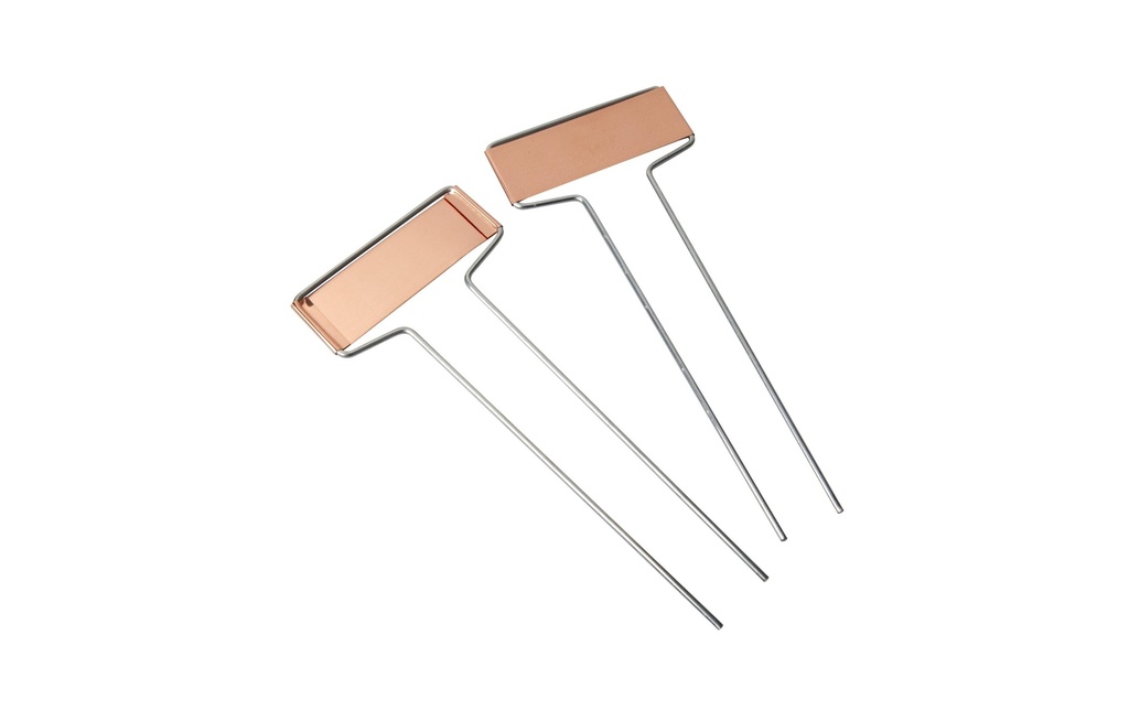 Windhager Plaques de plantes en cuivre, 10 pièces