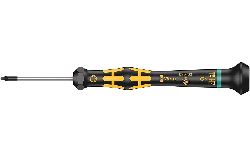 Wera Tournevis 1567 ESD Micro HF TX 6 x 40 mm Torx