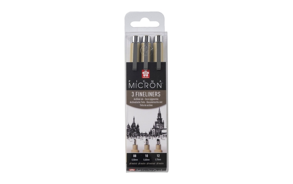 SAKURA Fineliner-Set PigmaMicron 3pcs (3 pces)