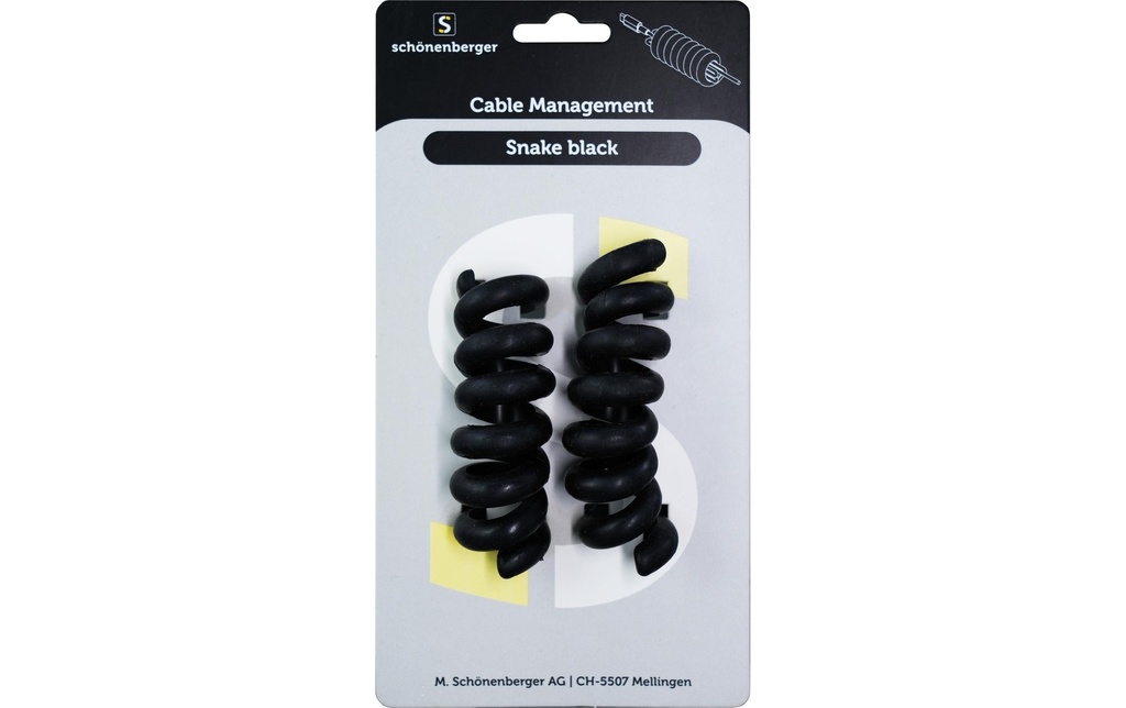 Schönenberger Supports de câbles Snake Black Ø 30 mm, Noir