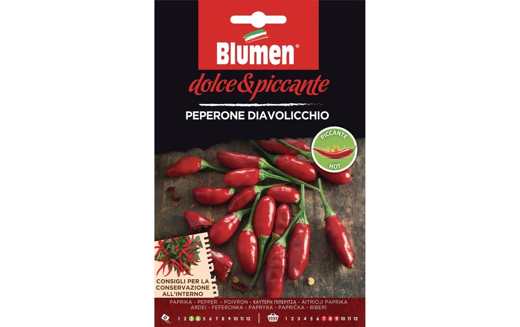 Blumen Semence Paprika Diavolicchio