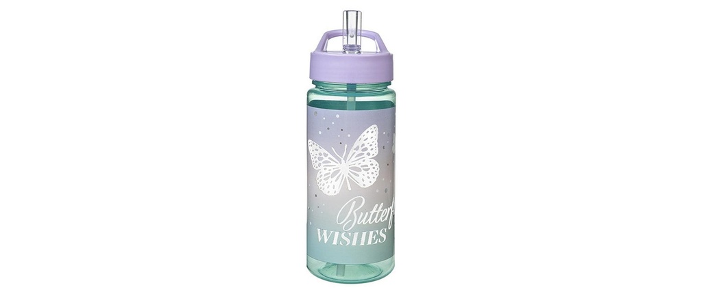 Scooli Gourde Papillon 500 ml, Violet/Turquoise