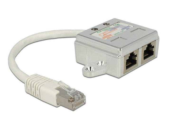 Delock Adaptateur double port RJ45 - 2x ISDN pour 2 téléphones ISDN