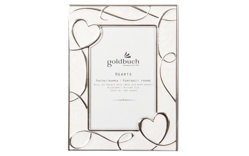 Goldbuch Cadre photo Hearts Argenté, 10 x 15 cm