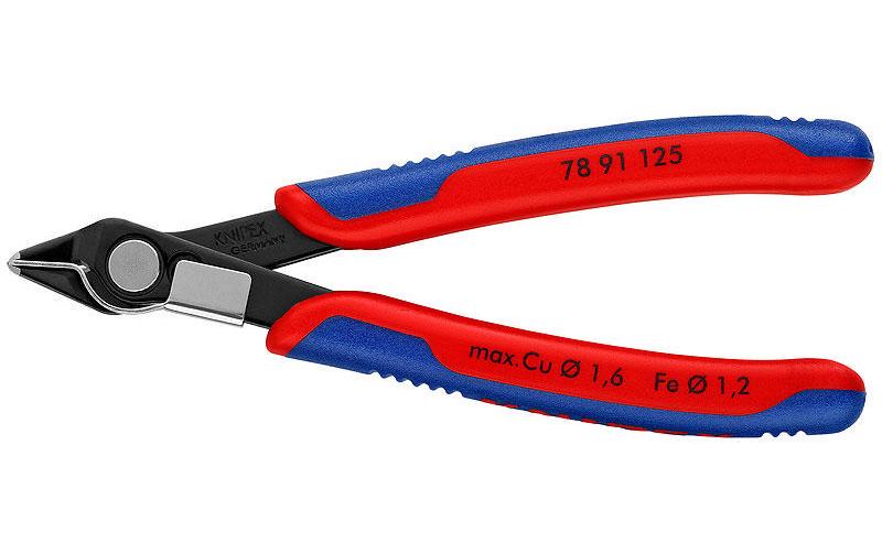 Knipex Pinces coupantes de côté pour l’électronique avec serre-câble, 125 mm