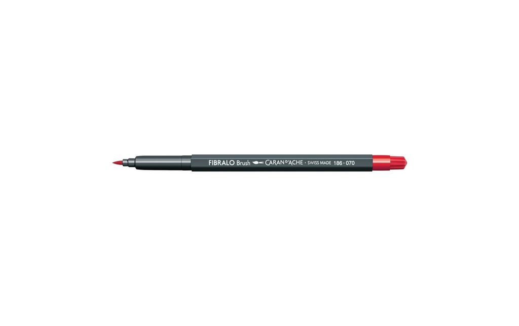 CARAN D'ACHE Feutre Fibralo Brush écarlate