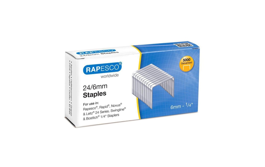 Rapesco Agrafe 24/6 5000 pièces