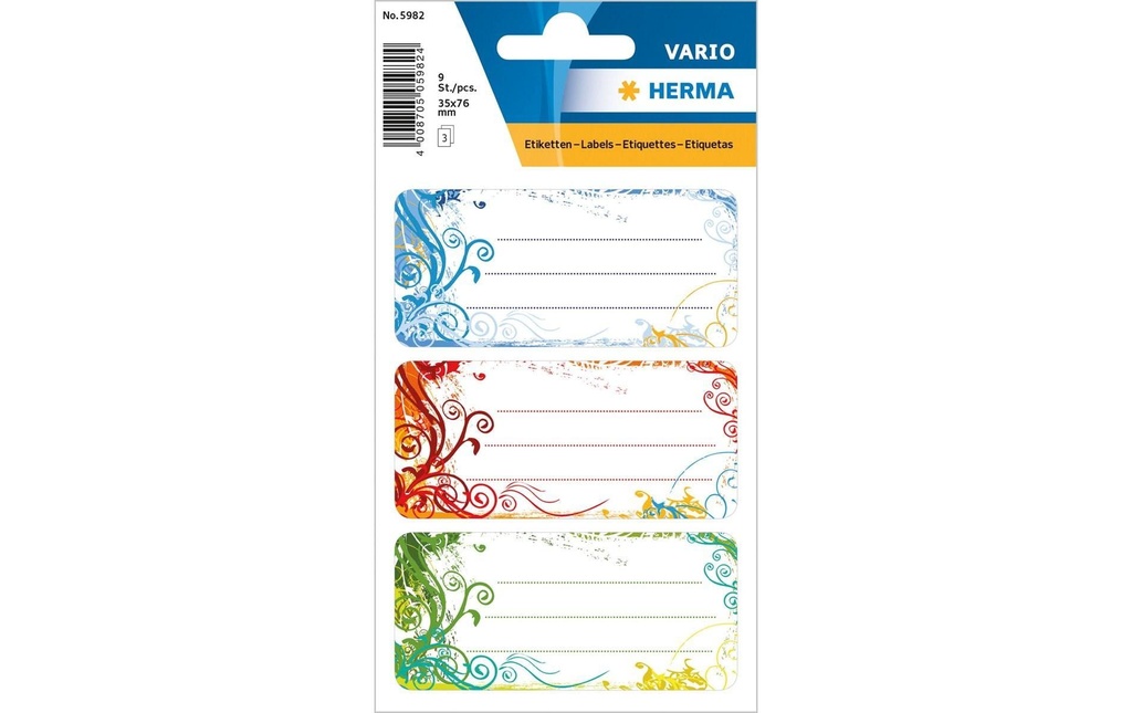 HERMA Etiqu.scol.Vario Spirit (3 pces)