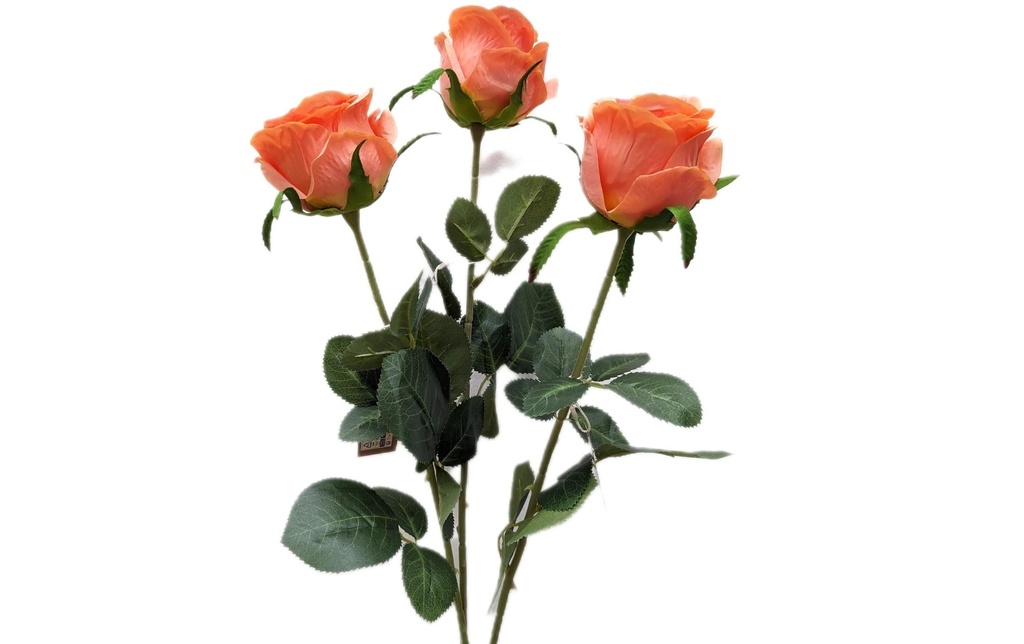 CHALET Fleur artificielle Bouquet de roses 87 cm, Pêche