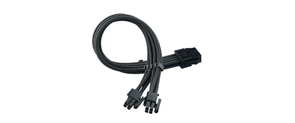 SilverStone Câble électrique de prolongation 8-8(4+4)Pin 0.08 mm Noir