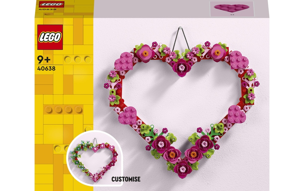 LEGO® Saisonal Décoration en forme de cœur 40638