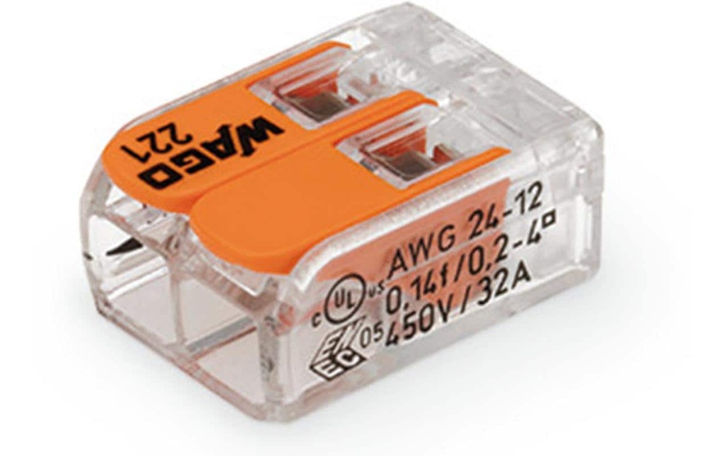WAGO Borne de connexion COMPACT 2-fach, 100 Pièce/s