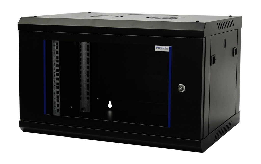 Wirewin Coffre de mur 600X600X6U Pro 3rd Gen 19 / 6HE / Noir