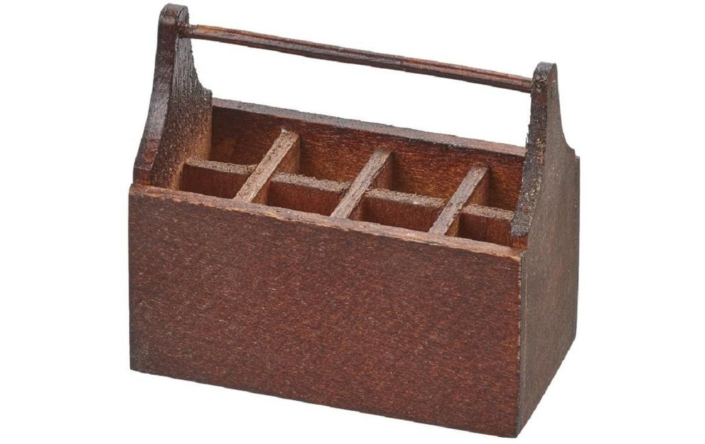 HobbyFun Mini ustensiles Boîte à outils Marron