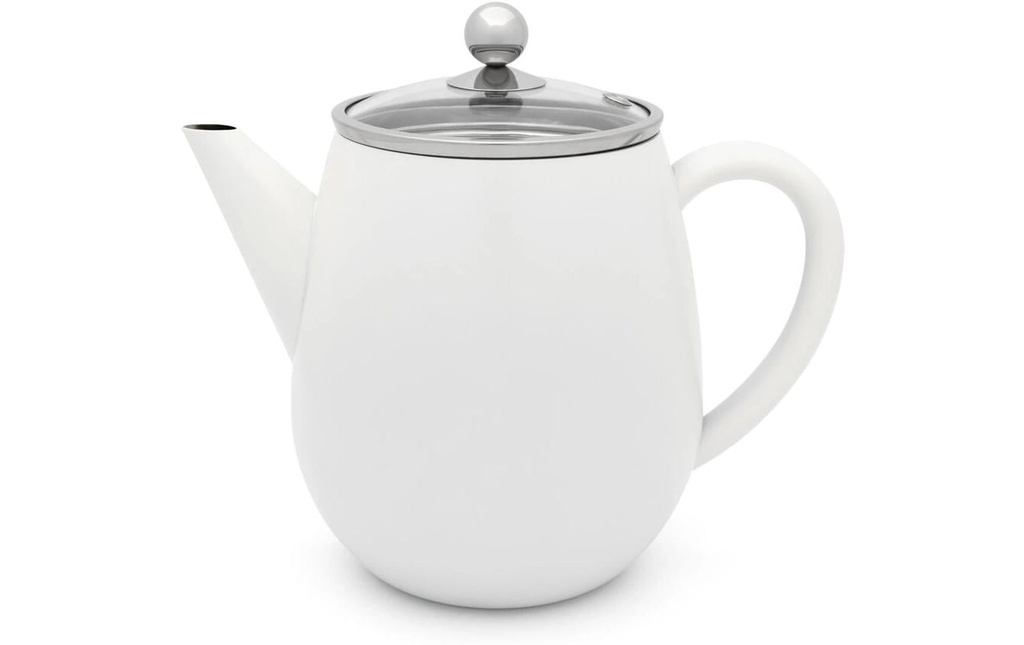 Bredemeijer Théière Duet Eva 1.1 litre, Blanc